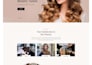 design beauty salon, med spa website and hair extension, makeup cosmetic, wix